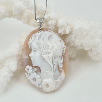 Zilver, Zonder voorbehoud - Cameo - Antiek cameo