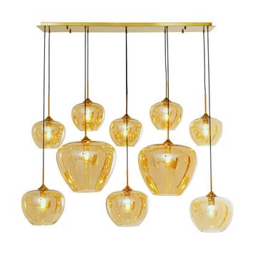 *WOONWINKEL* Kare Design Sphere Amber Grote Design Hanglamp, Verzenden, Nieuw