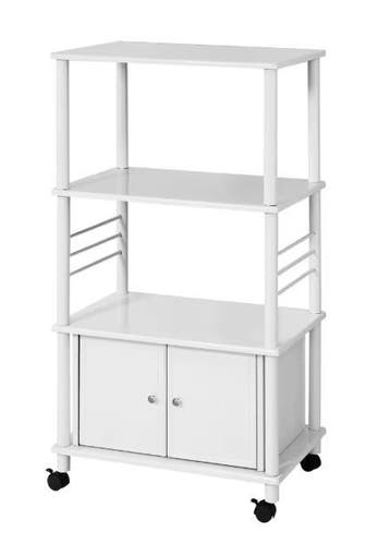 Witte Keukentrolley met Planken op Wielen – 114 cm Hoog, Verzenden, Nieuw