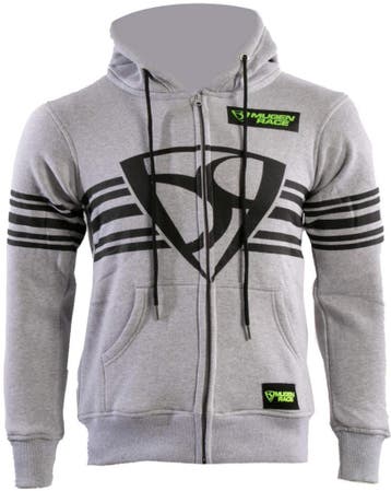 MUGENRACE Shield Lichtgrijze Zip Hoodie, Motoren, Kleding | Motorkleding, Nieuw met kaartje, Overige typen, MUGENRACE, Heren
