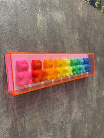 KIRAS - 8 GUMMY - fucsia, Antiek en Kunst