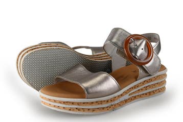 Gabor Sandalen in maat 37 Zilver, Overige kleuren, Verzenden, Gabor, Sandalen of Muiltjes