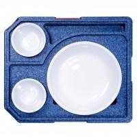 Thermo box avondmaal | 2 lagen warm /koud | Blauw | 440x3..., Verzenden, Nieuw in verpakking