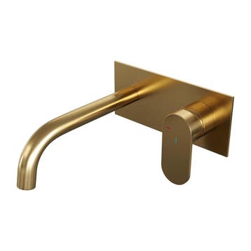 Brauer Gold Edition Inbouw Wastafelmengkraan met Gebogen, Ophalen of Verzenden, Nieuw
