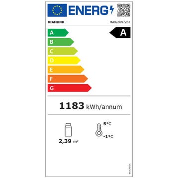 Diamond Wijnkoelvitrine | EXALTA | Energiezuinig | 600L (99x, Ophalen of Verzenden, Nieuw