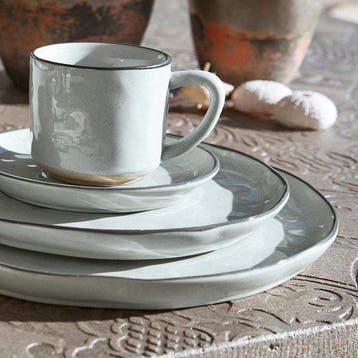 LOBERON Servies set van 30 Biarré grijs -  – Nieuw, Verzenden, Nieuw