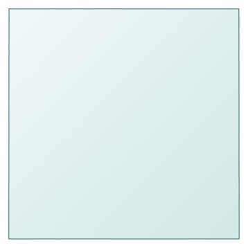 vidaXL Tafelblad 40x40 cm gehard glas transparant, Verzenden, Nieuw