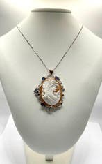 Zonder minimumprijs - Ketting met hanger - 9 kt. Zilver,