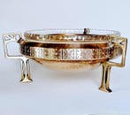 Tafelmiddenstuk - Messing en Glas - Art Nouveau