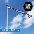 NR 16: Nederlandse wimpel 200 cm. marineblauw 100% stil, Nieuw