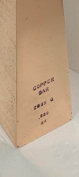 2095 g - Koper .999 - AW - Geen certificaat (Zonder