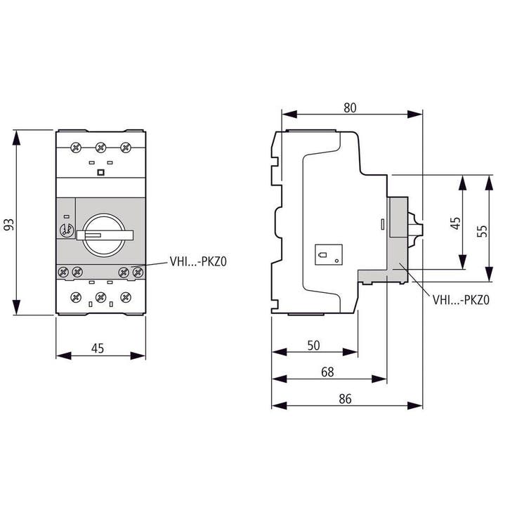 Eaton PKZM0-1 Motorbeschermingsschakelaar 0.63-1A - 072734, Doe-het-zelf en Verbouw, Elektra en Kabels, Overige typen, Nieuw, Verzenden