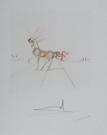 Salvador Dali (1904-1989) - Cheval surréaliste