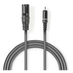 XLR naar Tulp kabel | M  M | Nedis | 1.5 meter, Audio, Tv en Foto, Audiokabels en Televisiekabels, Verzenden, Nieuw