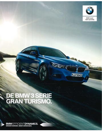 2018 BMW 3 SERIE GRAN TURISMO BROCHURE NEDERLANDS, Nieuw, BMW, Author