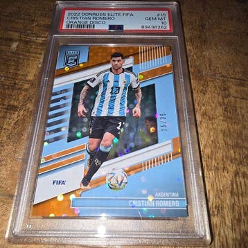 2022 Panini Donruss, Elite Cristian Romero 15 Numbered, Nieuw