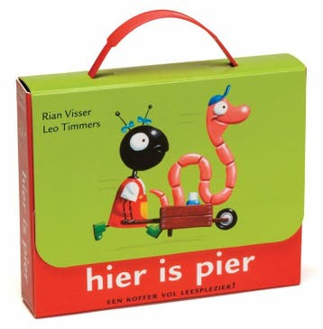 Hier is Pier! Een koffer vol leesplezier - Rian Visser, Verzenden, Zo goed als nieuw, Rian Visser
