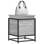 vidaXL Opbergbox met deksel 40x40x51,5 cm bewerkt hout grijs, Verzenden, Nieuw