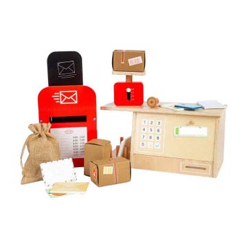 BigJigs houten postkantoor speelset van €89,99 voor €45,00, Ophalen of Verzenden, Nieuw
