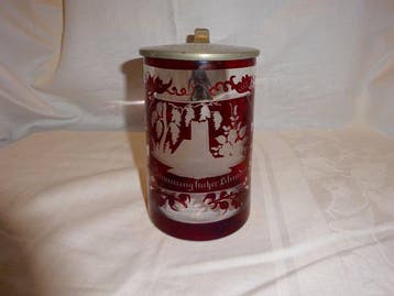 Kruik - Glas - Bierpul gedateerd 1815