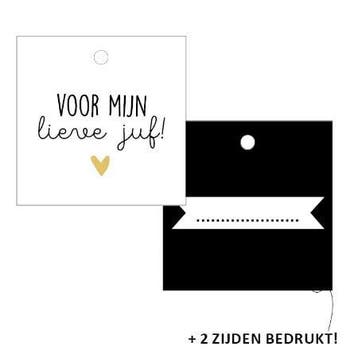 3x Cadeaulabel  voor mijn lieve juf!  (Per 3 stuks), Ophalen of Verzenden, Nieuw