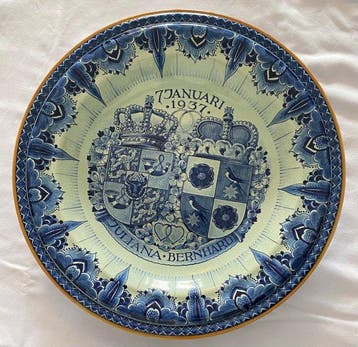 De Porceleyne Fles, Delft - J. van Gulik - Wandbord - Delfts