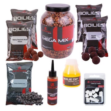 Ultimate Baits Carp Particles/Boilies Weekend Pack, Verzenden, Nieuw