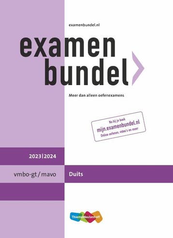 Examenbundel vmbo gtmavo Duits 20232024 9789006648492, Zo goed als nieuw