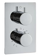 Inbouw Regendouchekraan – 2 Knops – 2 Uitgangen –, Ophalen of Verzenden, Nieuw, Chroom, Bad