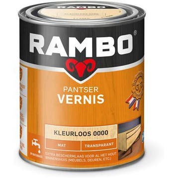 Rambo pantser vernis - Kleurloos 0000 Mat Transparant - 0..., Overige kleuren, Nieuw, Beits, Ophalen of Verzenden