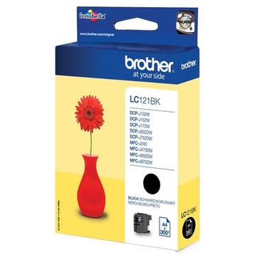 Brother LC-121BK inktcartridge zwart (origineel), Verzenden, Nieuw, Cartridge, Brother