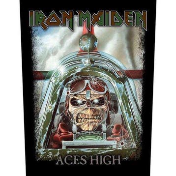 Iron Maiden - Aces High - Rugpatch officiële merchandise, Ophalen of Verzenden, Nieuw, Kleding