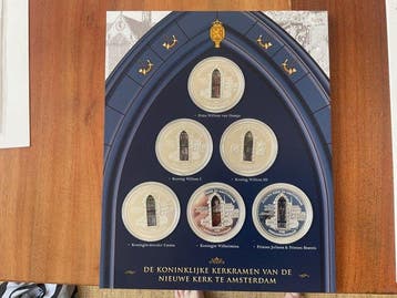 Nederland. De Koninklijke kerkramen van de nieuwe kerk te