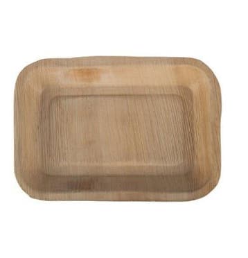 Diepe Palmblad Borden Rechthoekig 250mm (100 stuks), Verzenden, Nieuw in verpakking