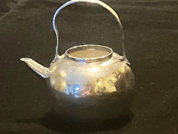 Fluitketel - Waterketel - .934 zilver - Miniatuur Circa 1700