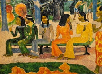 Franse school (XX) - Donne al parco, da Paul Gauguin, Antiek en Kunst