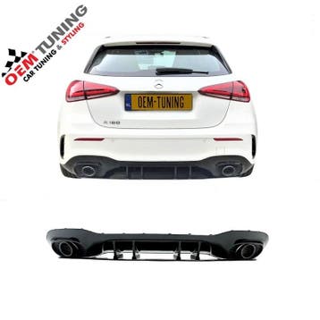 Mercedes-Benz A-Class A35 S AMG Look Diffuser W177 | 18-22 |, Mercedes-Benz, Nieuw, Ophalen of Verzenden, Achter