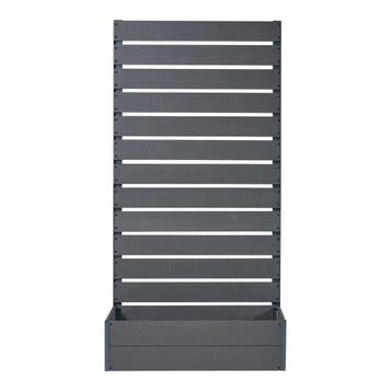 Plantenbak met tuinscherm Heerde HKC 180x90x38 cm grijs [en., Verzenden, Nieuw