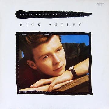 Rick Astley - Never Gonna Give You Up, Ophalen of Verzenden, Gebruikt