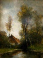 Johannes Gijsbert Vogel (1828-1915) - Boerderij aan de