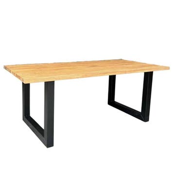 Stel uw robuuste rechthoekige tafel samen -  160x90 cm, Ophalen of Verzenden, Nieuw
