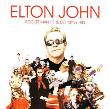 Elton John - Rocket Man  The Definitive Hits, Ophalen of Verzenden, Gebruikt