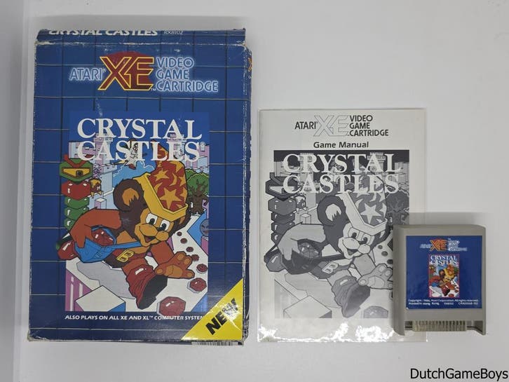 Atari XE/XL - Crystal Castles, Spelcomputers en Games, Games | Atari, Gebruikt, Verzenden