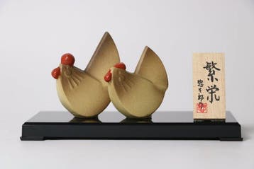 Dierenriem Haan-Paar Hanei (Welvaart) door Saegusa Sotaro, Antiek en Kunst