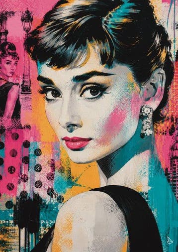 Andrea Di Martino ANDSAL 1991 - Audrey Hepburn Pop Art, Verzamelen, Nieuw