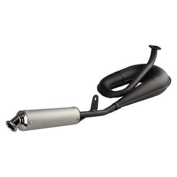 Tomos Uitlaat 25mm Tecno Circuit mat zwart met aluminium..., Ophalen of Verzenden, Nieuw, Tecno