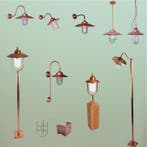 Koperen Boerderij- &amp; Stallampen, Overige materialen, Minder dan 50 watt, Overige typen, Nieuw