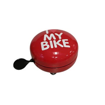 Falkx BH0901A Bel I love my bike 80 (Bellen & Toeters), Fietsen en Brommers, Fietsaccessoires | Overige Fietsaccessoires, Ophalen of Verzenden