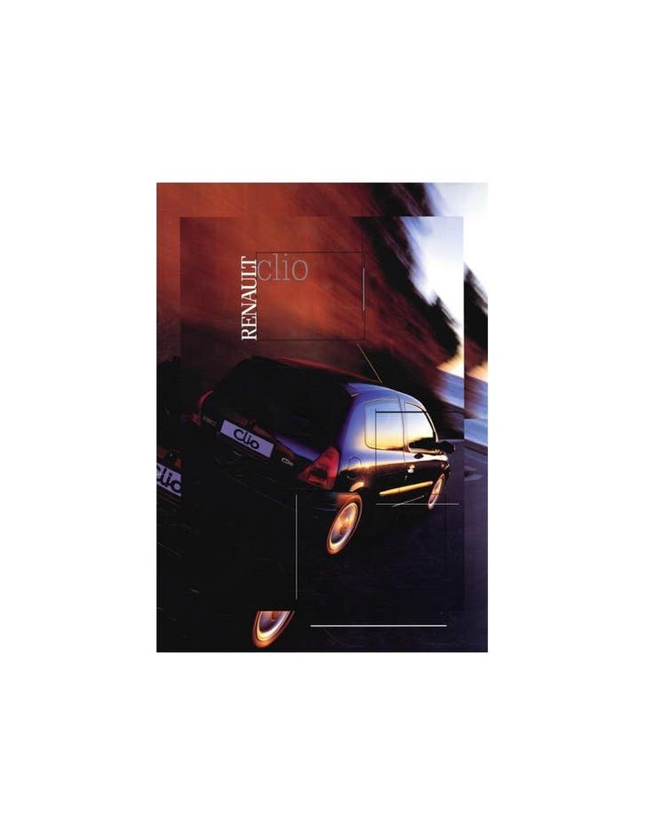 2000 RENAULT CLIO BROCHURE NEDERLANDS, Boeken, Auto's | Folders en Tijdschriften, Renault