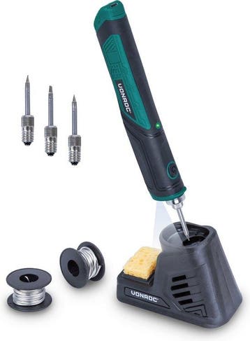 2dekans | VONROC Soldeerbout 4V – Max. 450°C – Incl., Ophalen of Verzenden, Zo goed als nieuw